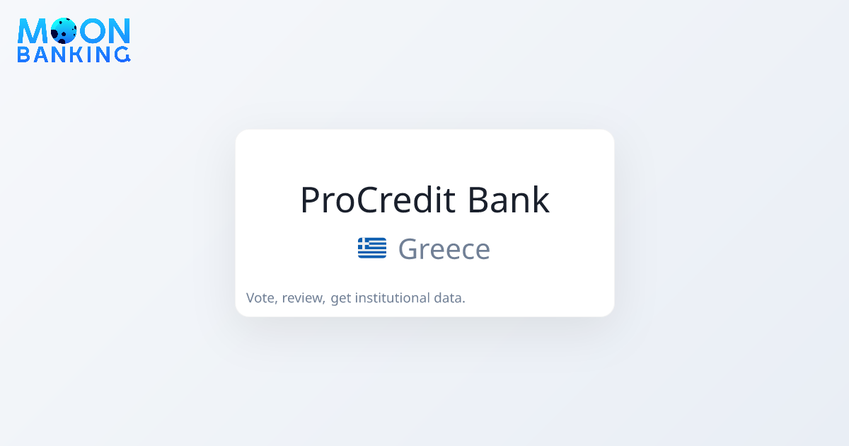ProCredit Bank (Greece) Profile & Reviews