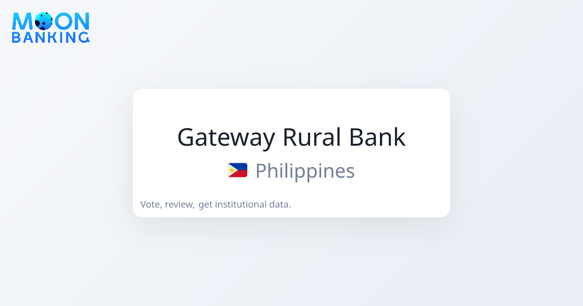 Gateway Rural Bank (Philippines) Profile & Reviews