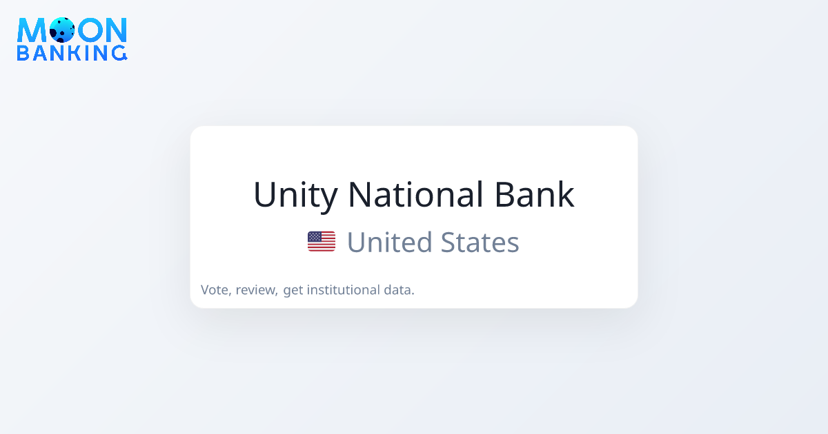 Unity National Bank (United States) Profile & Reviews