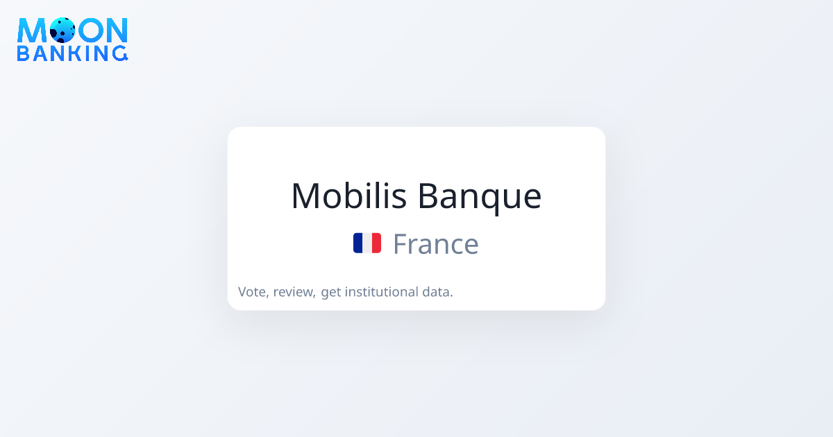 Mobilis Banque (France) Profile & Reviews