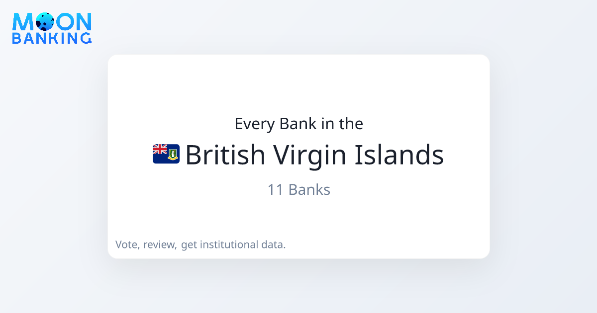British Virgin Islands Banks | Full List & Institutional Profiles